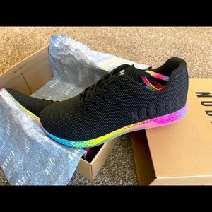 Nobull black neon glitch trainer , men size 10
